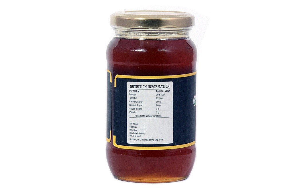 Organic LRM Wild Forest Honey    Glass Jar  500 grams